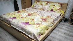 Cseresznyevirágos 3 részes ágynemű garnitúra 