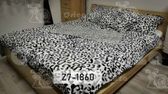 Párduc, fekete-fehér 7 részes ágynemű garnitúra